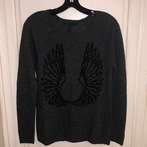 Pre-Owned Grey Angel Wing BCBG Sweater